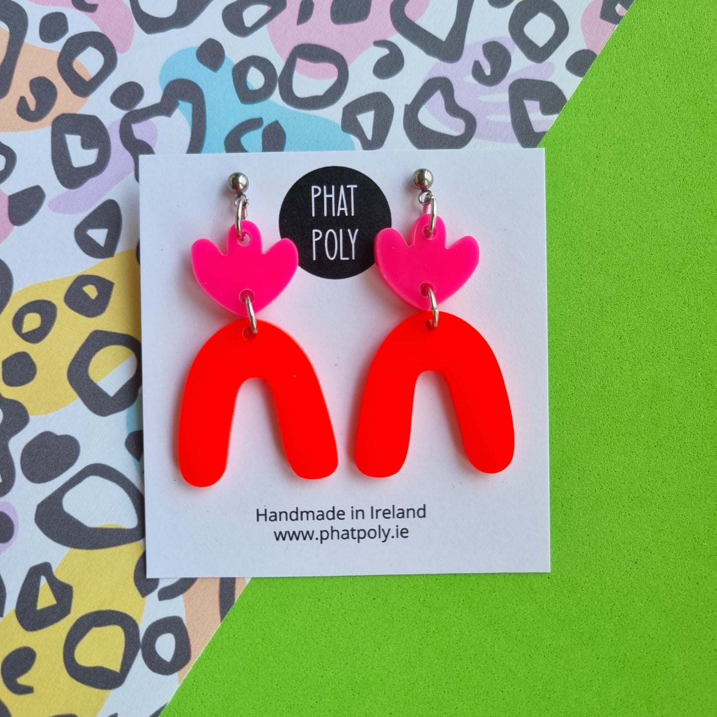 Whitney - Pink & Neon Orange