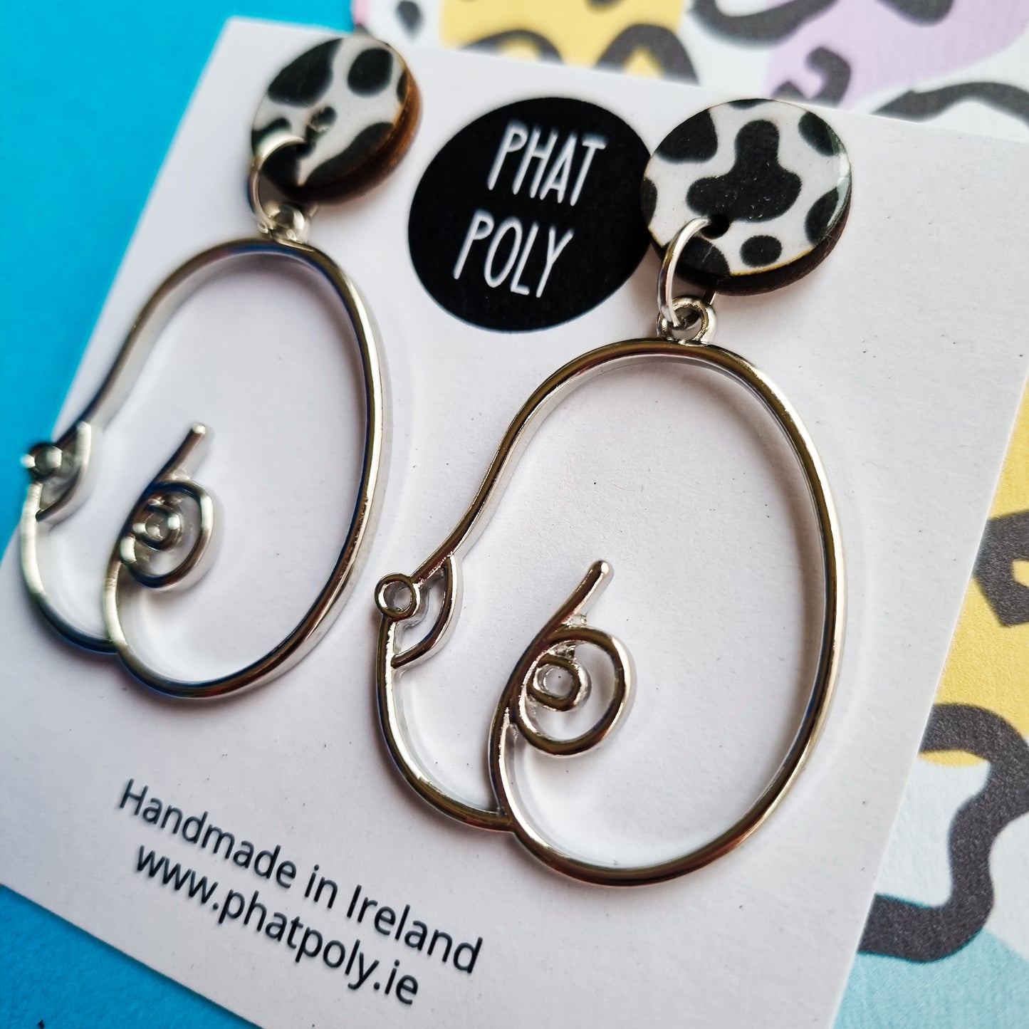 Badass Boobs (Cow Print/Silver)