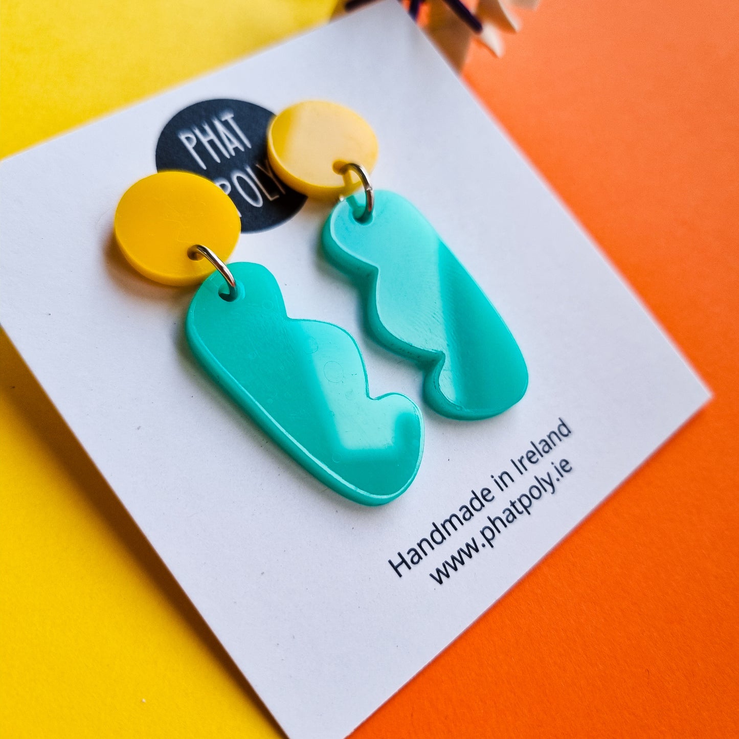 Squiggles - Yellow & Teal