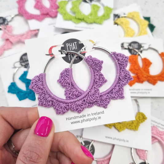 Crochet Earrings - Various Colours