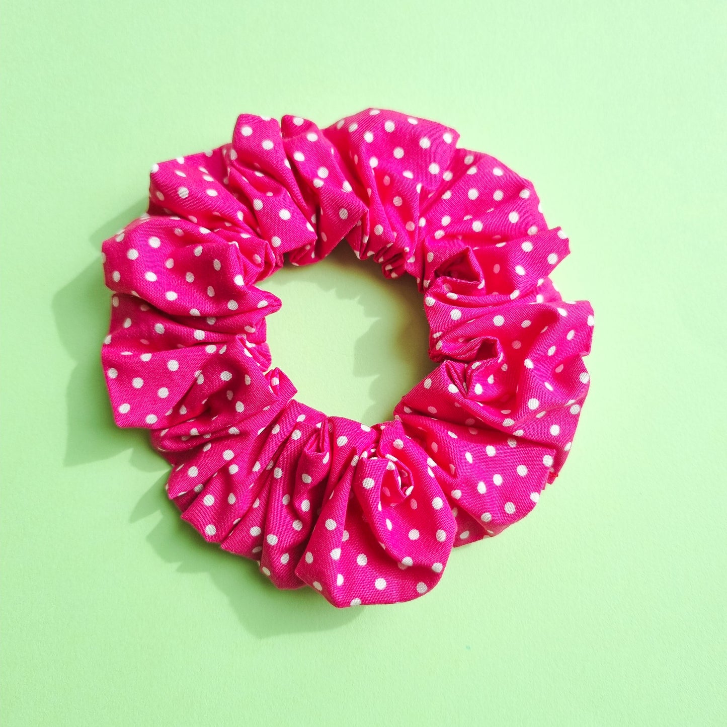 Scrunchie - Pink Polka Dot