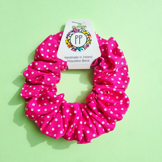 Scrunchie - Pink Polka Dot