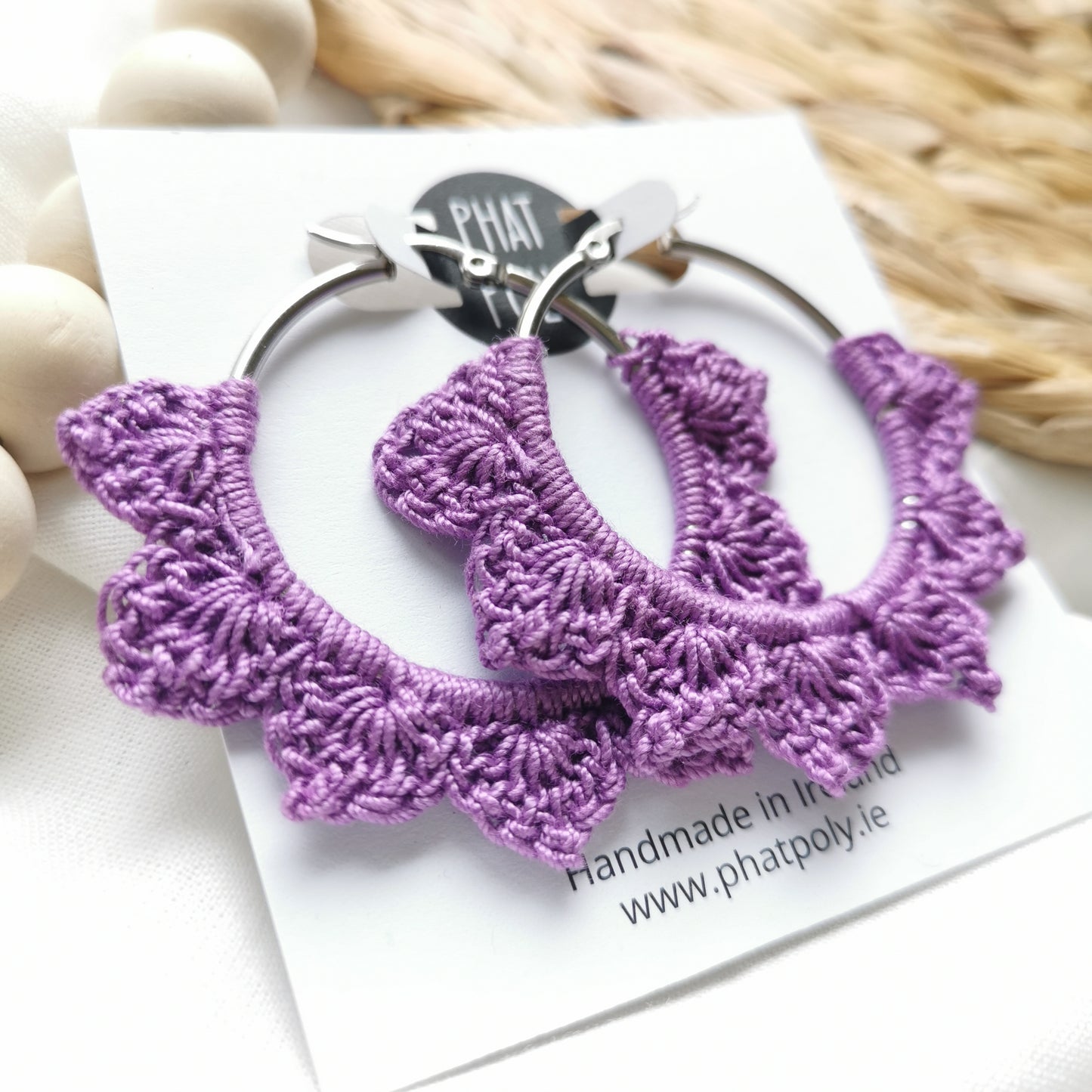 Crochet Earrings - Various Colours